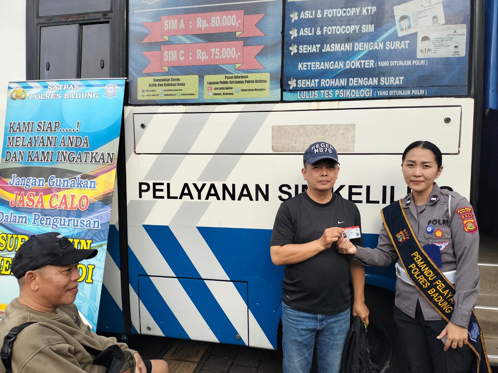 Layanan publik Polda Bali untuk masyarakat secara gratis, Minggu (22/6/2025) di depan Lapangan Monument Perjuangan Rakyat Bali Bajra Sandhi, Renon, Denpasar.