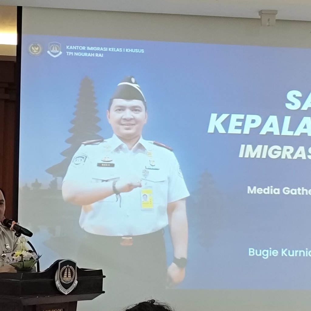 Ket Foto: Suasana sambutan Kepala Kantor Imigrasi Ngurah Rai, Bugie Kurniawan dalam media gathering di Kantor Imigrasi Ngurah Rai, Jimbaran, Bali Selatan, Rabu (6/5/2026).