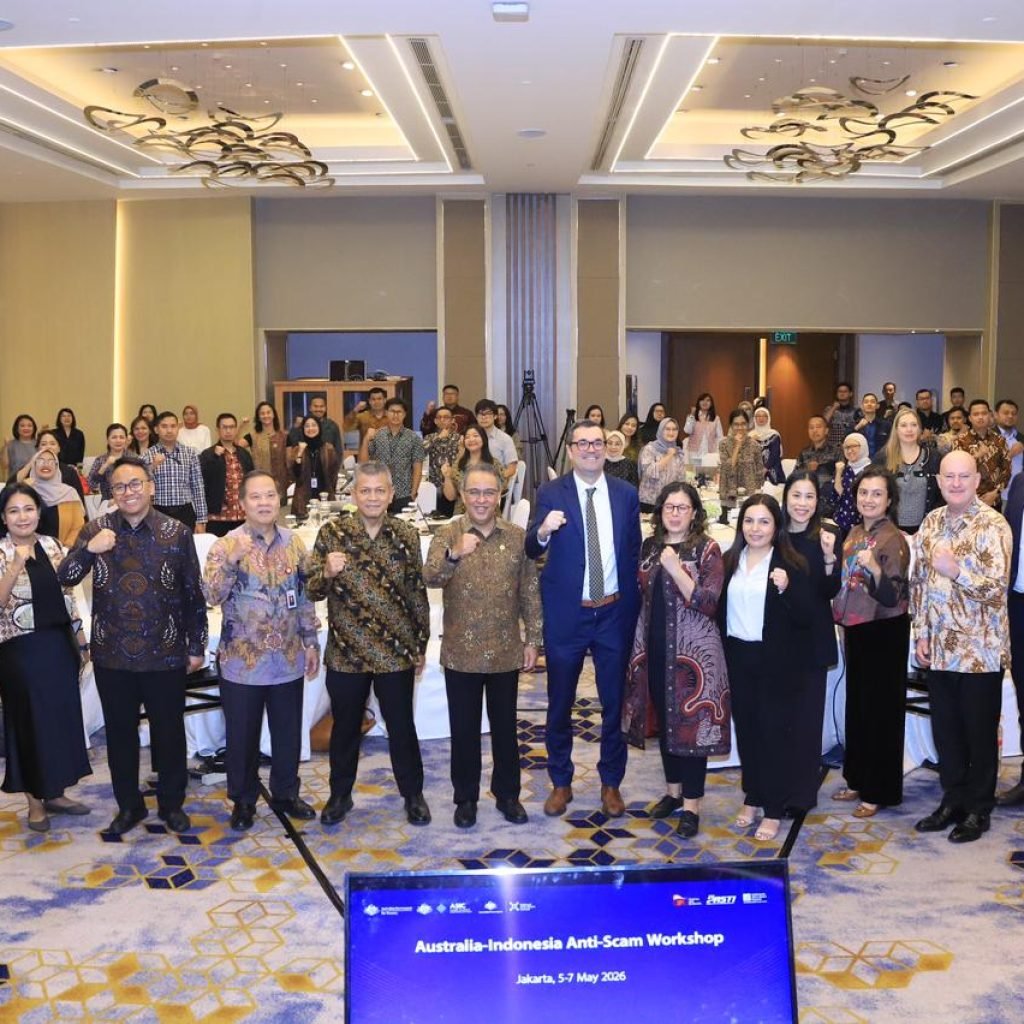 Ket Foto Ist: Kerja sama Indonesia dan Australia dalam penanganan penipuan di sektor keuangan semakin meningkat, Kamis (7/5/2026).