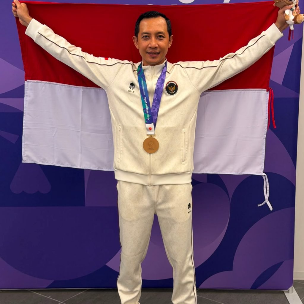Ket Foto: Letda Inf Dewa Putu Yadi Suteja. Prajurit Kodam IX/Udayana ini berhasil peroleh medali perunggu bagi kontingen Indonesia pada Asian Games Aichi-Nagoya 2026.
